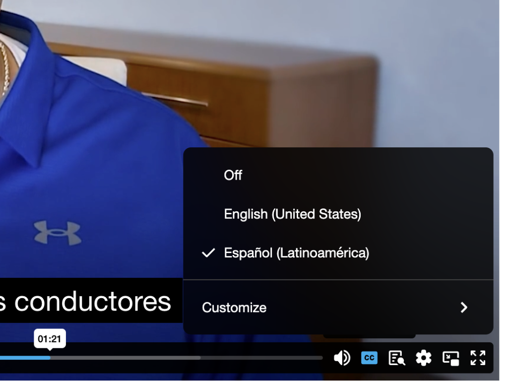 Indiana Online Driver Safety Program is available in English and Spanish and all video have Closed Captions available for the hearing impaired